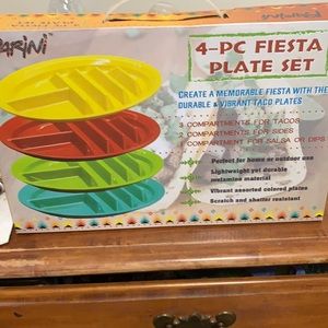 4 piece Fiesta Plate set